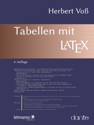 cover image of Tabellen mit LaTeX